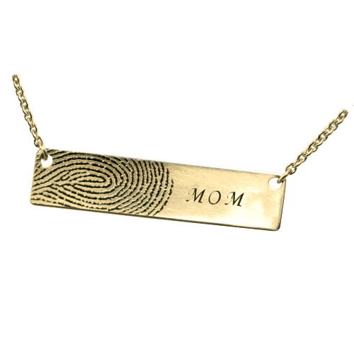 Remembrance Print 14K Gold Keepsake